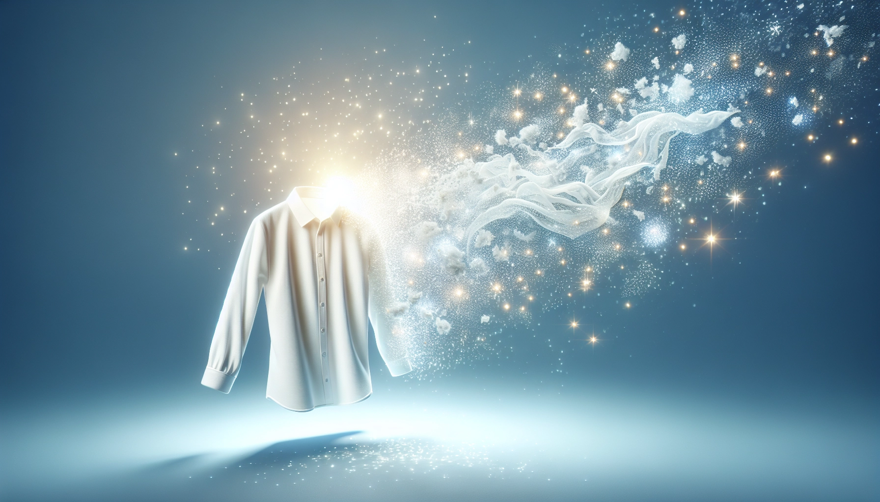transformación mágica de ropa blanca